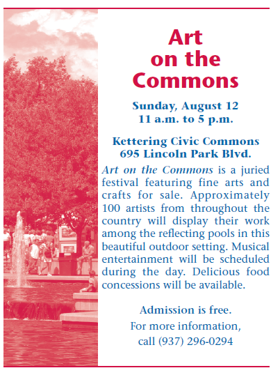 Art on the Commons  August 12 2012 Kettering Ohio