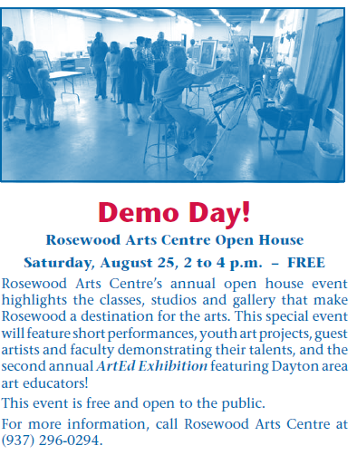 Demo Day August 25 2012 Rosewood Arts Centre Open House